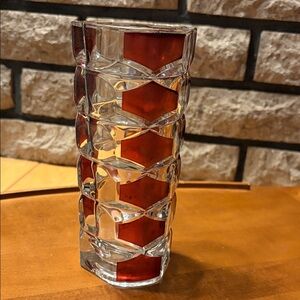 Vintage Luminarc Crystal JG Durand glass vase 6.76” tall